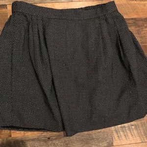 Black polka dot skirt